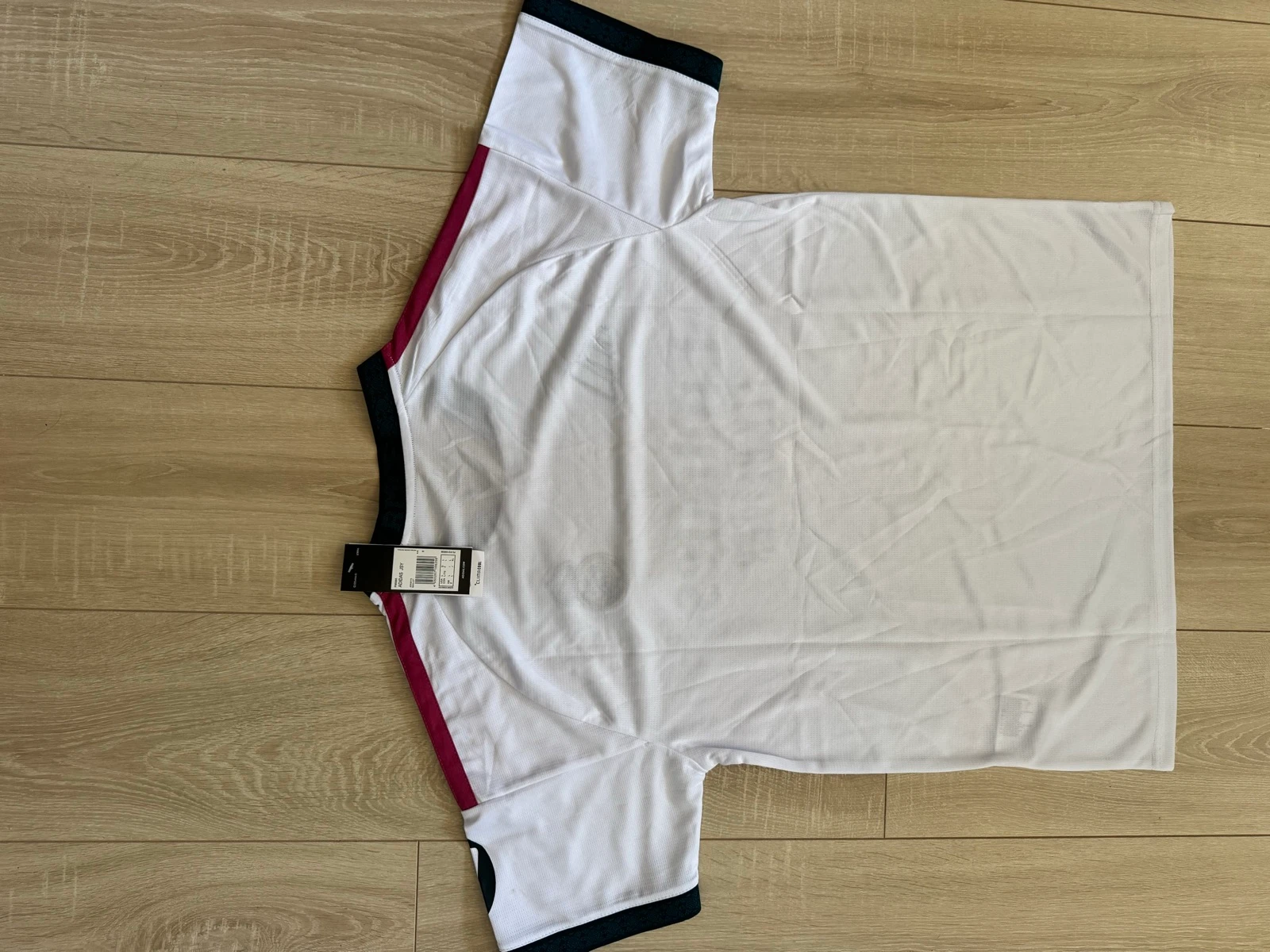 Real Madrid Adidas White Jersey / Purple Stripes – Size L – New with Tags – photo 3